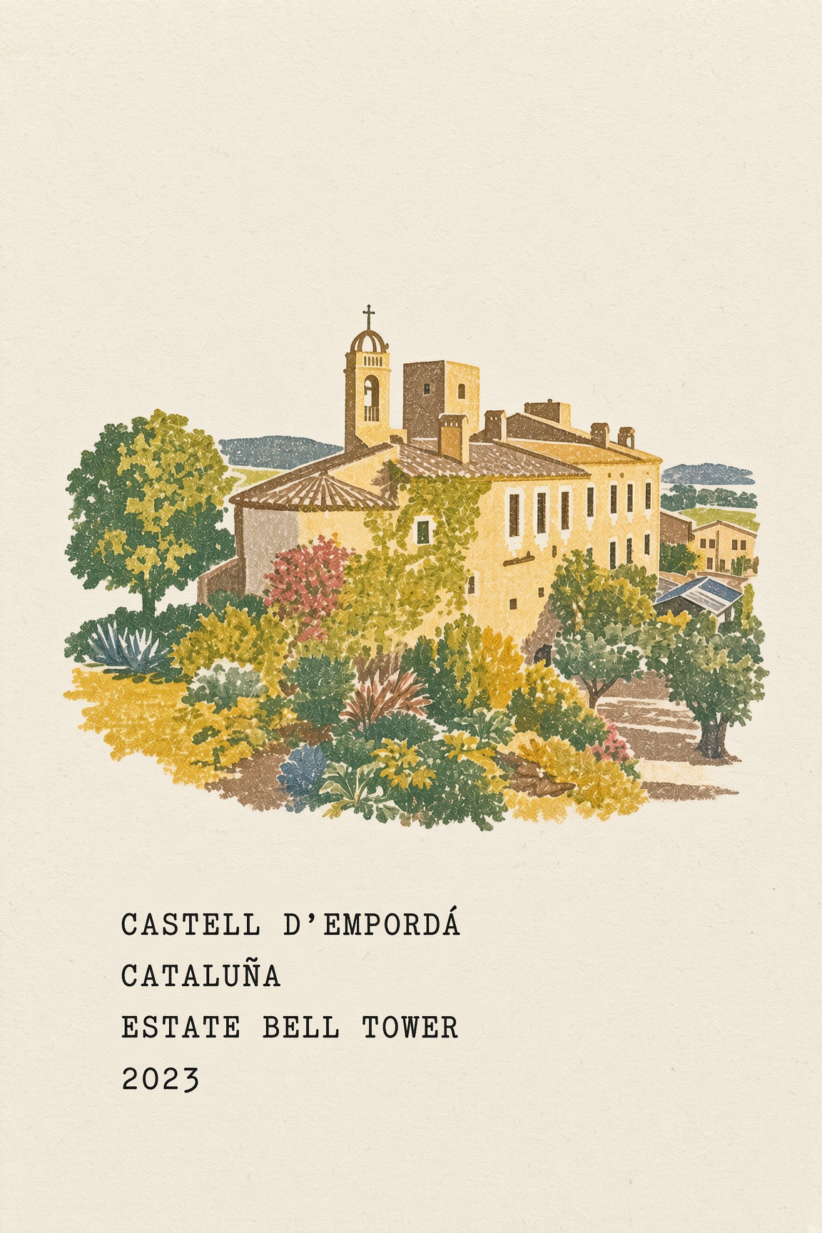 Castell d'Empordà, grano beige